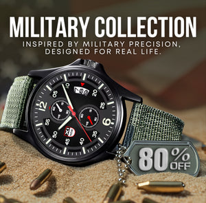 RECON GS2 Military pat Quartz Watch fabric strap