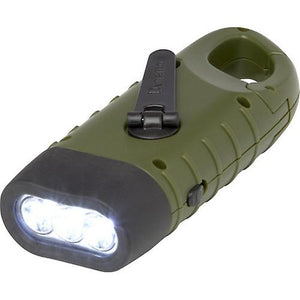 RECON GS2 ABS  Recycled Plastic LED Flashlight solar & Hand crank Powered