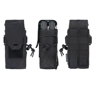 Laser Cut Carbon Fibre 5.56 Black Magazine MOLLE Pouches