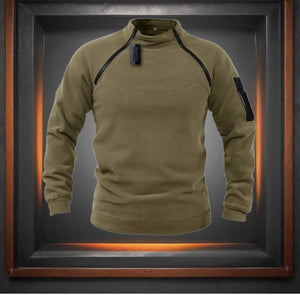 RECON GS2 Polar Fleece Tactical Windproof Thermal Pullover With Heat-Regulating Zipper