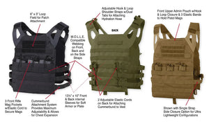 RECON MOLLE Light weight plate carrier vest ideal for CrossFit training