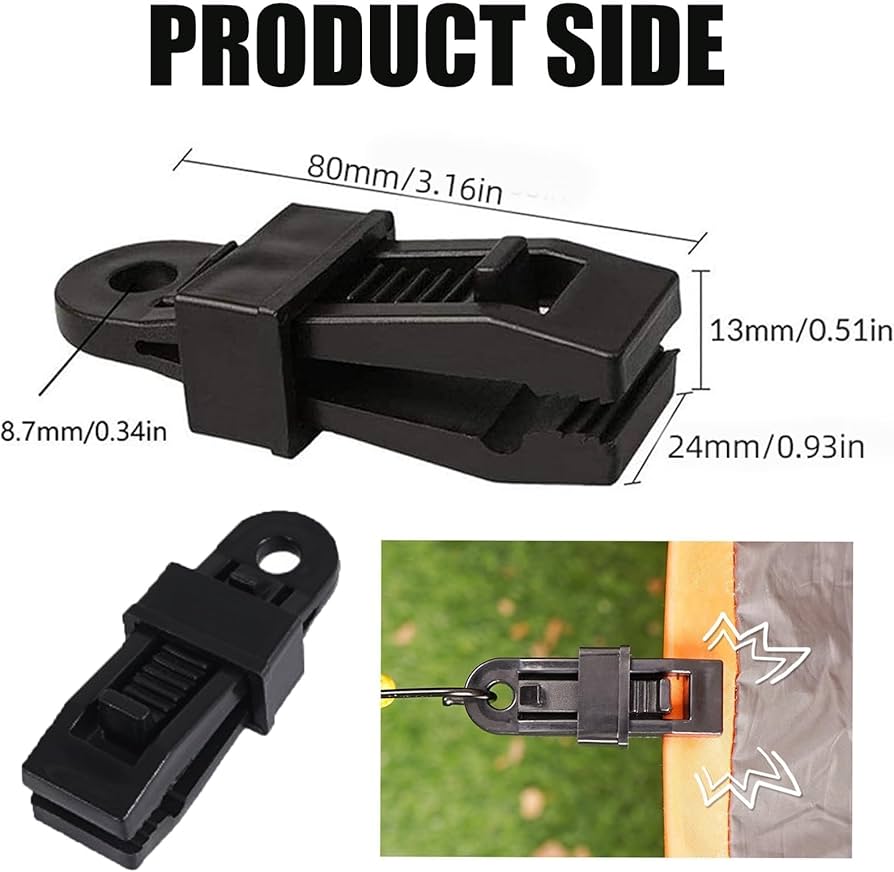 GS2 Adjustable Heavy Duty Lock Grip for Camping Tent, Tarp Hoochies etc