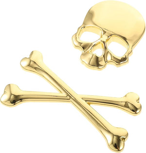 RECON GS2S 3D Skull Emblem Zinc Alloy Badge For Vehicles etc