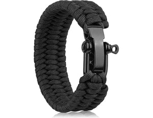 RECON GS2S ParaCord Survival Bracelet with Stainless Steel Adjustable Buckle Feature