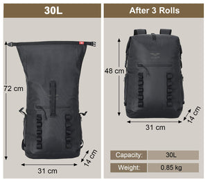 RECON GS2 AquaMate Waterproof Roll Top Dry /Bag 30L Back Pack