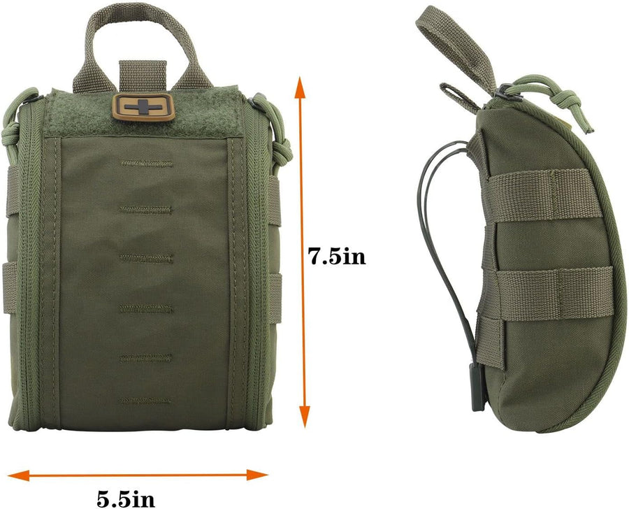 RECON GS2 Tactical MOLLE IFAK (Individual First Aid Kit) Speed Pouch  Now includes 1 x FREE pair of emergency scissors