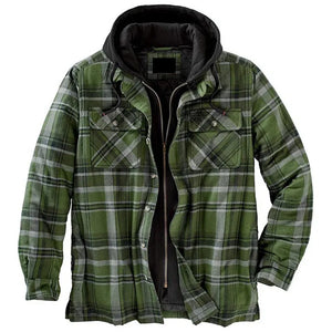 RECON GS2 Plaid thick lined shirt with hood