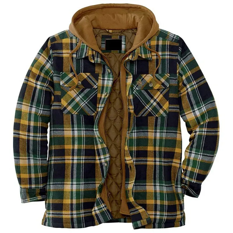 RECON GS2 Plaid thick lined shirt with hood