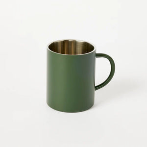 MUG Stainless steel Double wall insulated olive 450ML