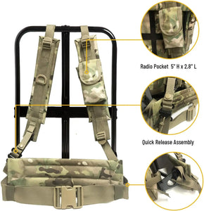 RECON GS2S Alice Pack Frame & Shoulder strap set including Kidney waist pad Multi - Cam