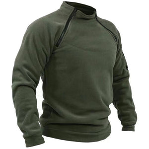 RECON GS2 Polar Fleece Tactical Windproof Thermal Pullover With Heat-Regulating Zipper