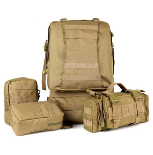 RECON GS2 MOLLE 600D Tactical  R72  3-day Assault Pack with 3 x Detachable Pouches