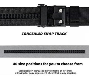 RECON GS2 Tactical Stiff Toughened Automatic Silent Buckle Belt