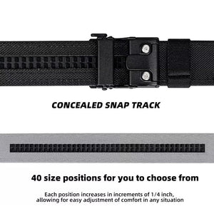 RECON GS2 Tactical Stiff Toughened Automatic Silent Buckle Belt