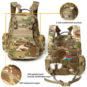 RECON GS2 MAS Tactical MOLLE Chest Plate Carrier complete with 3 day Assault Pack