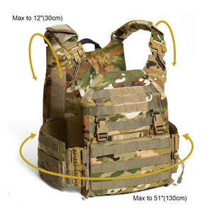 RECON GS2 MAS Tactical MOLLE Chest Plate Carrier complete with 3 day Assault Pack