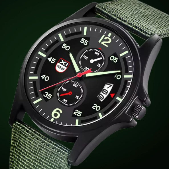 RECON GS2 Military pat Quartz Watch fabric strap