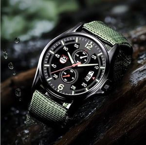 RECON GS2 Military pat Quartz Watch fabric strap