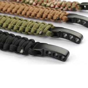 RECON GS2S ParaCord Survival Bracelet with Stainless Steel Adjustable Buckle Feature