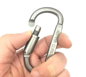 RECON GS2 6 Pce Alluminium Alloy 8 cm LOCKING carabiners