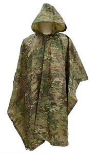 Recon GS2 Heavy Duty  Waterproof Multi-Cam 3-1 Poncho with pouch