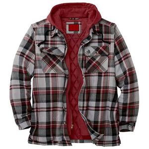 RECON GS2 Plaid thick lined shirt with hood