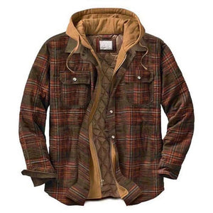 RECON GS2 Plaid thick lined shirt with hood