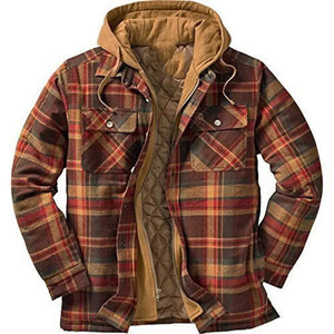 RECON GS2 Plaid thick lined shirt with hood