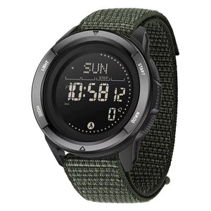 RECON GS2  ALPS Digital Watch Outdoor Sports Compass Stopwatch Alarm Clock Date Nylon Strap Watch