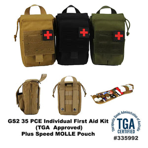 Recon Individual First Aid Kit TGA approved Plus Speed MOLLE Pouch