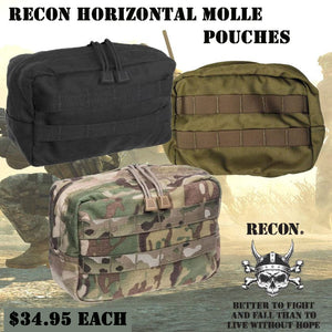 RECON 1000D&nbsp; Horizontal MOLLE Pouch Medium Size.