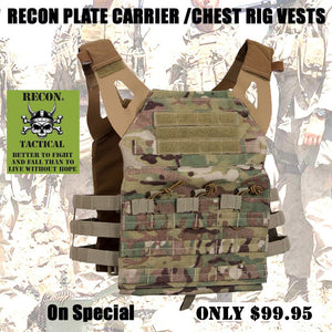 RECON MOLLE Light weight plate carrier vest ideal for CrossFit training