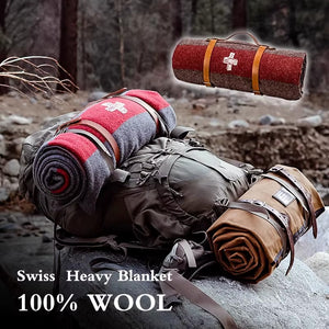 Recon GS2 100% Pure Wool Swiss Military Blanket