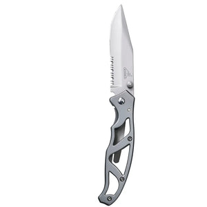 Gerber Paraframe I Knife, Serrated Edge, Stainless Steel [22-48443]