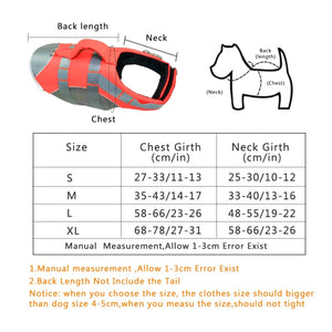 RECON GS2 K9 Dog Floatation Buoyancy Vest - Chest- Body  Harness