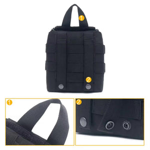 RECON GS2 Tactical MOLLE IFAK (Individual First Aid Kit) Speed Pouch  Now includes 1 x FREE pair of emergency scissors