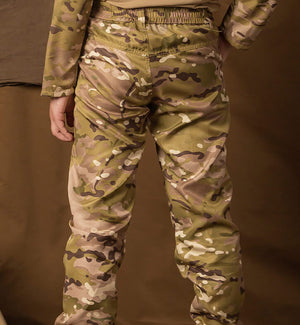 RECON GS2 Kids Multi Camo stretch waist pants