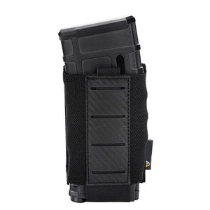 Laser Cut Carbon Fibre 5.56 Black Magazine MOLLE Pouches