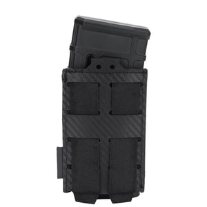 Laser Cut Carbon Fibre 5.56 Black Magazine MOLLE Pouches