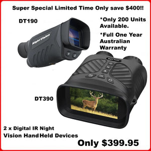 Super Special RECON GS2 2 x Hand held Night Vision Bundle $399.95