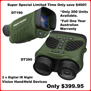 Super Special RECON GS2 2 x Hand held Night Vision Bundle $399.95