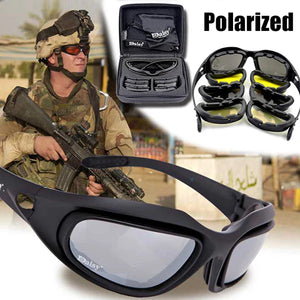 RECON GS2 C5 Military pat Ballistic Rated Sunglasses with 4 x lenses including Polarized