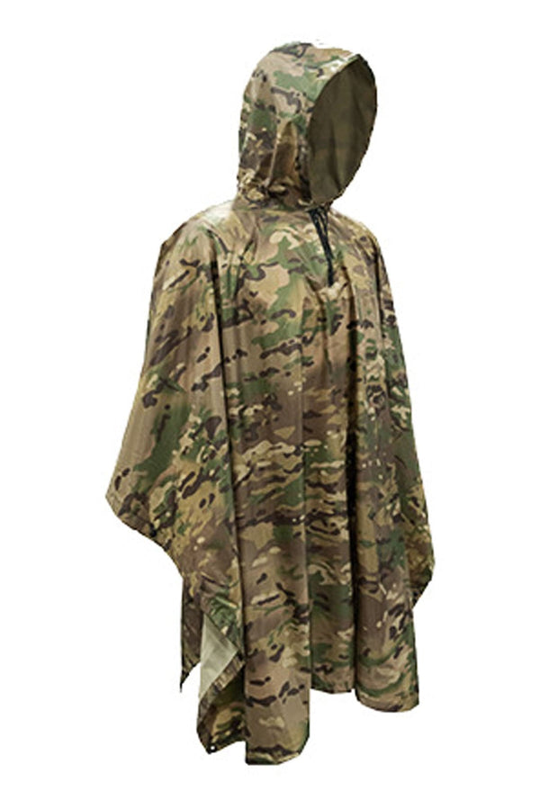 Recon Heavy Duty Waterproof Multi-Cam 3-1 Poncho with pouch - Kit Bag Perth