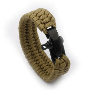 RECON GS2S ParaCord Survival Bracelet with Stainless Steel Adjustable Buckle Feature