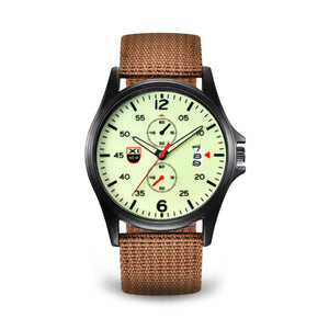 RECON GS2 Military pat Quartz Watch fabric strap