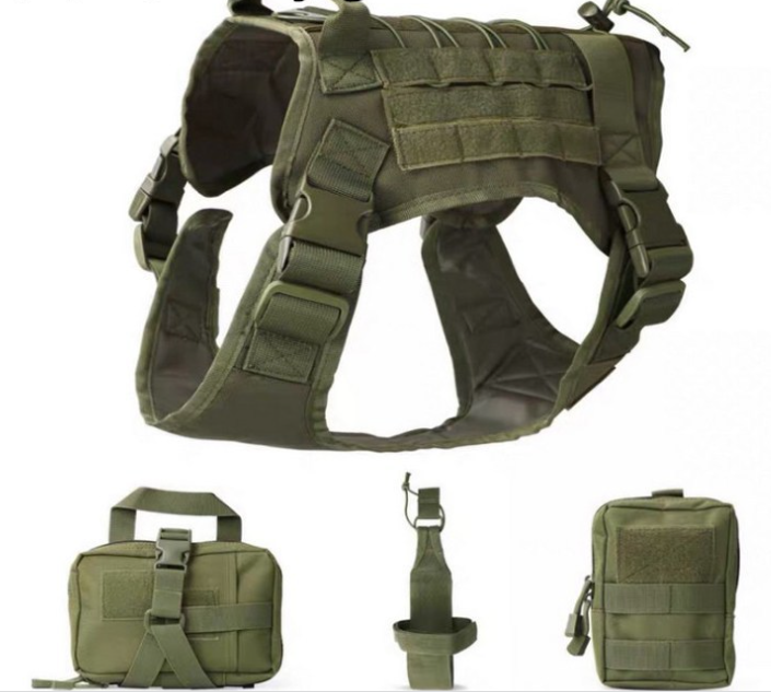 Tactical Utility MOLLE Pouch For Harness (3-Piece Set)