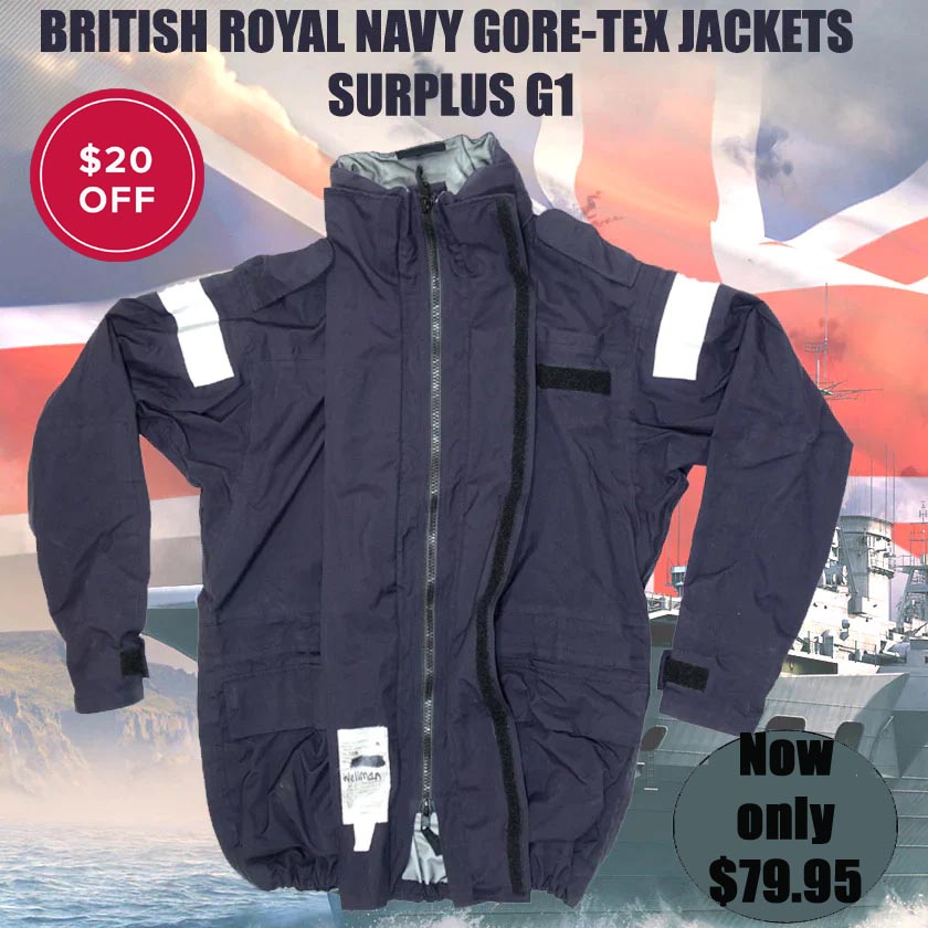Royal Navy Goretex Jacket Waterproof Weather Military Surplus British Army   eBay