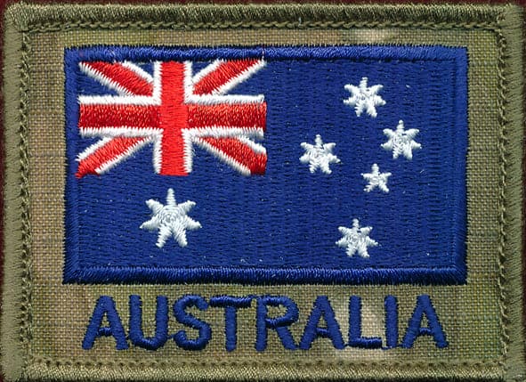 ANF Australian Flag Patches, Shoulder Flashes kit bag Perth - Kit Bag